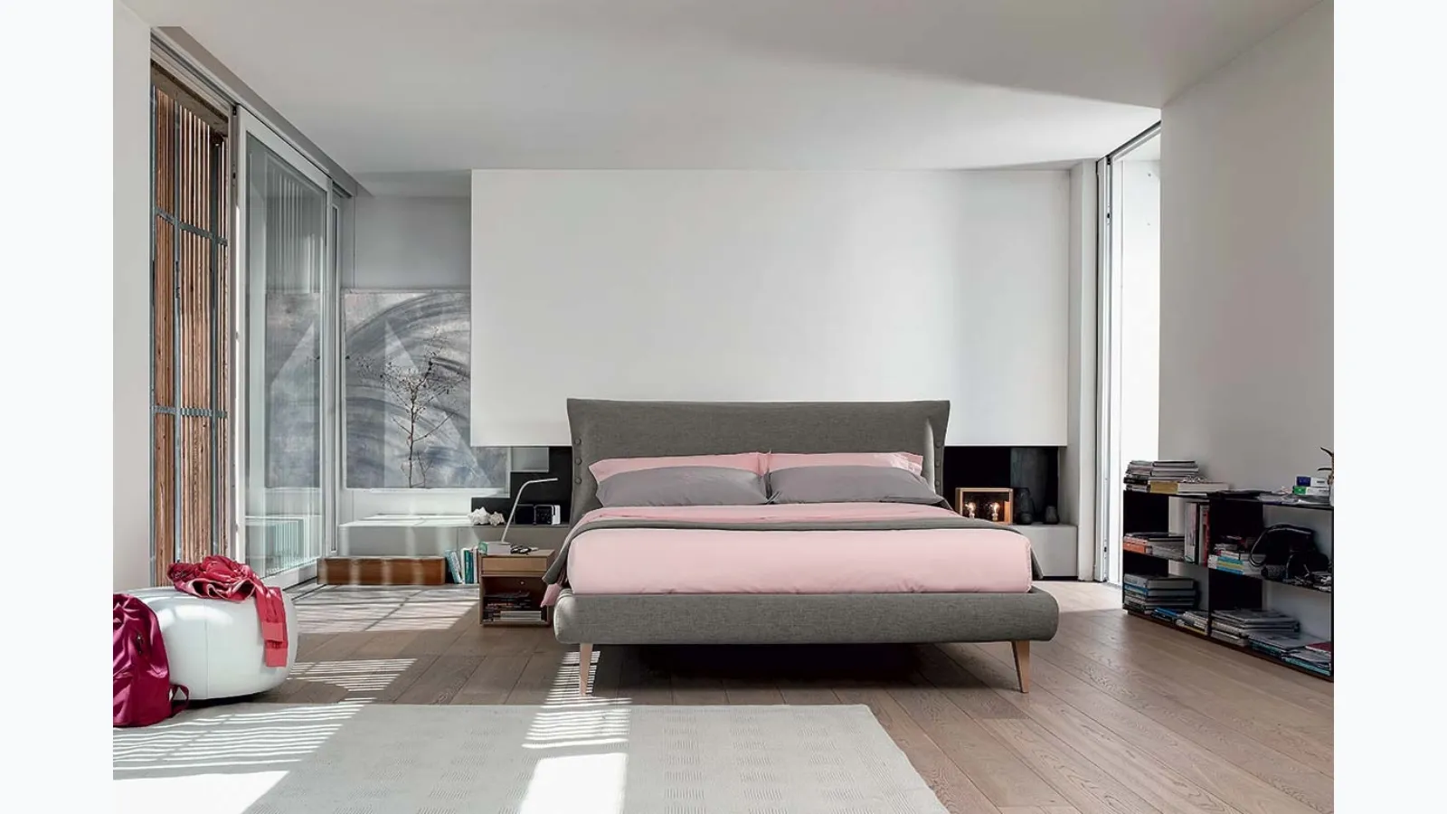 Letto Grant con secret box di Bontempi Letti Design