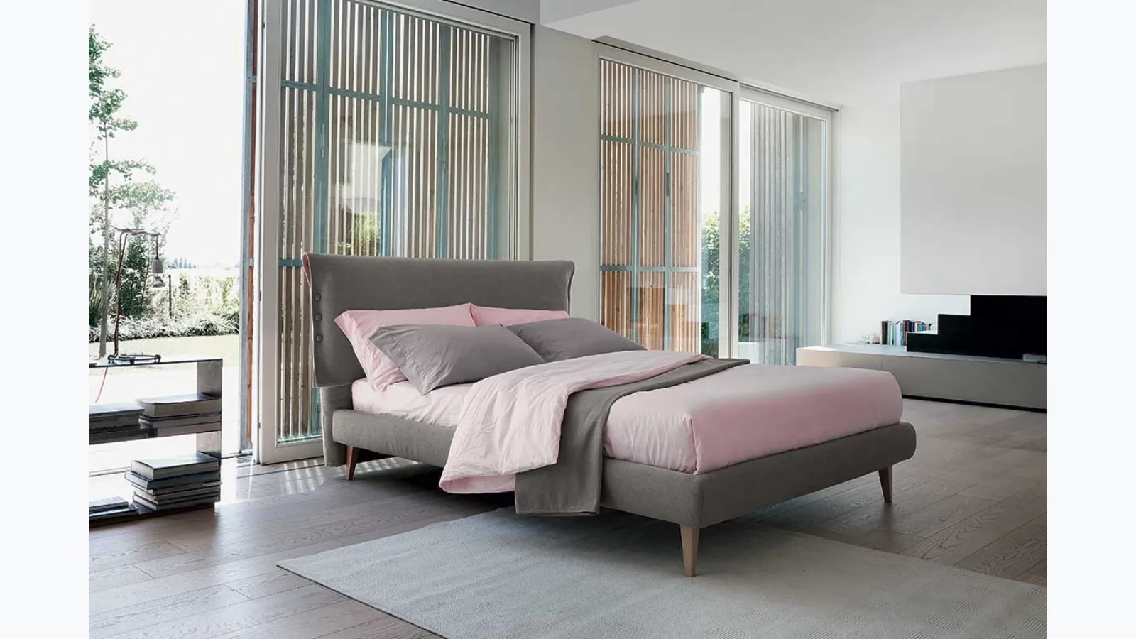 Letto Grant con secret box di Bontempi Letti Design