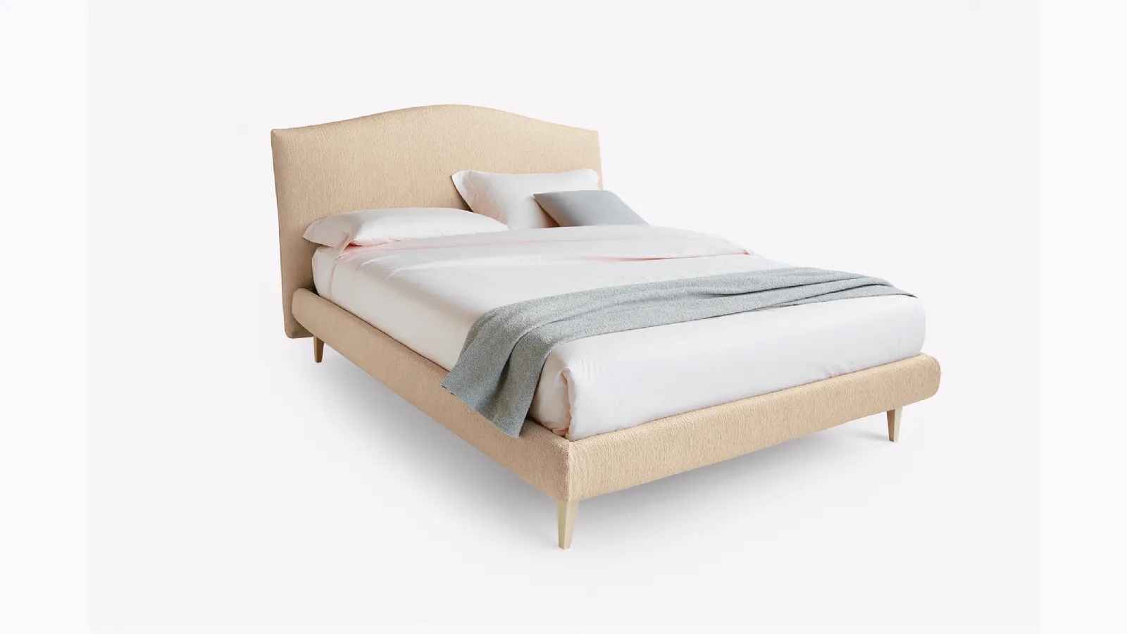 Letto con testiera arrotondata Lyle Modern di Noctis